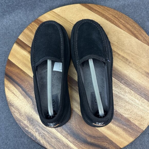 UGG Australia Mens Dex Loafers Slip On Shoe Black Suede 1103901 Size 9 US - Picture 7 of 9